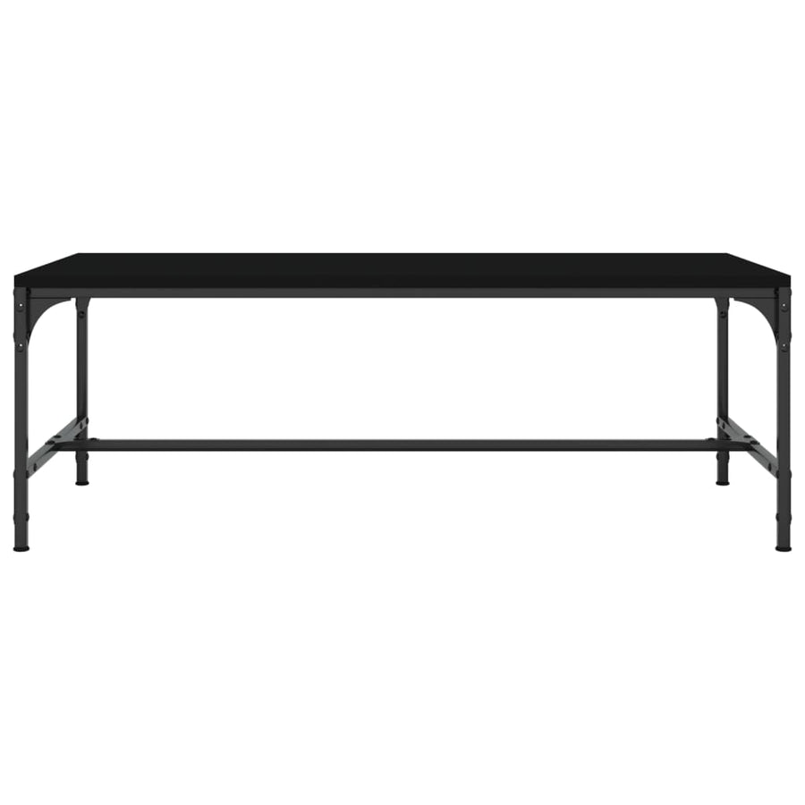 Salontafel Bewerkt Hout 1 100 x 50 x 35 cm Zwart