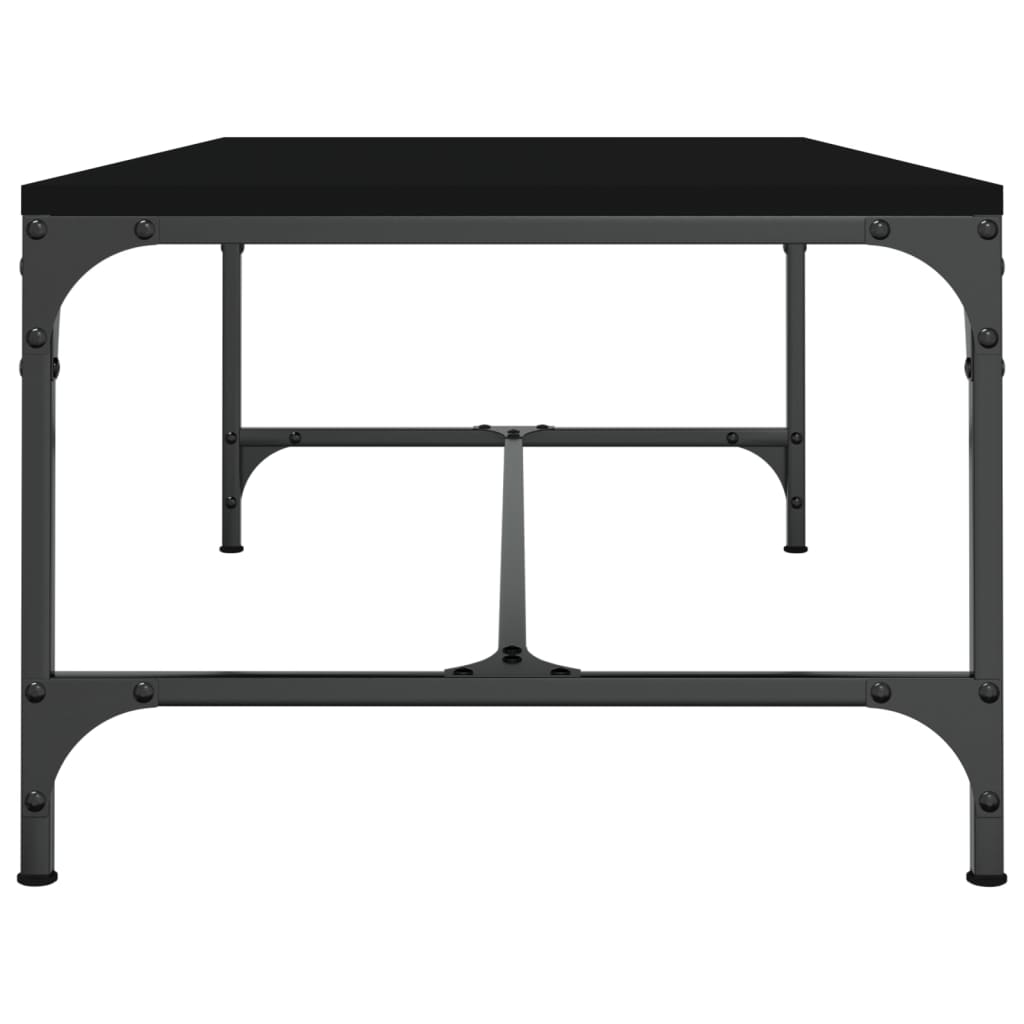 Salontafel Bewerkt Hout 1 100 x 50 x 35 cm Zwart