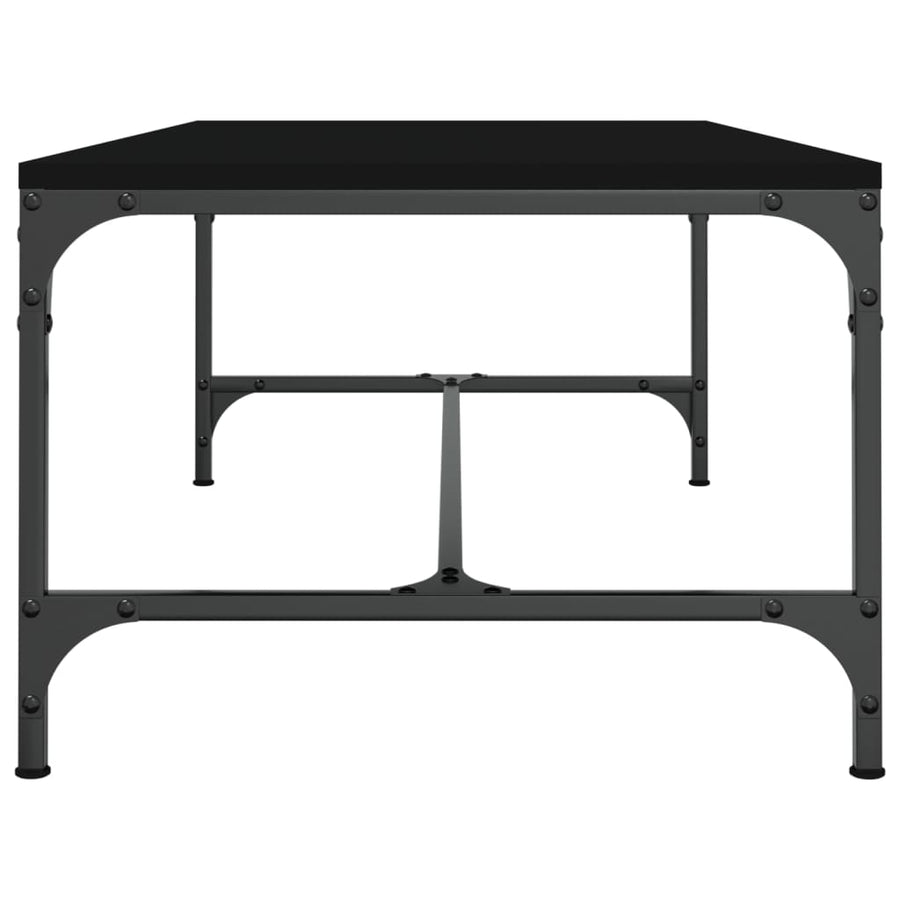 Salontafel Bewerkt Hout 1 100 x 50 x 35 cm Zwart