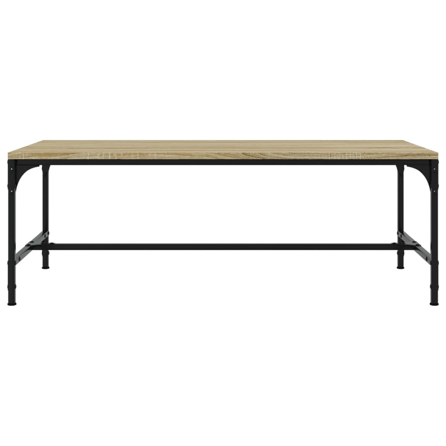 Salontafel 100x50x35 cm bewerkt hout sonoma eikenkleurig 1 100 x 50 x 35 cm Sonoma eiken