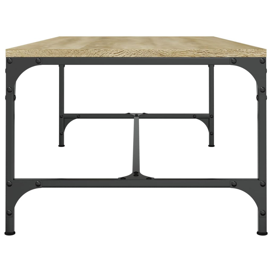 Salontafel 100x50x35 cm bewerkt hout sonoma eikenkleurig 1 100 x 50 x 35 cm Sonoma eiken