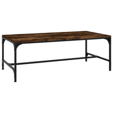 Salontafel Bewerkt Hout Kleurig 1 100 x 50 x 35 cm Gerookt eiken