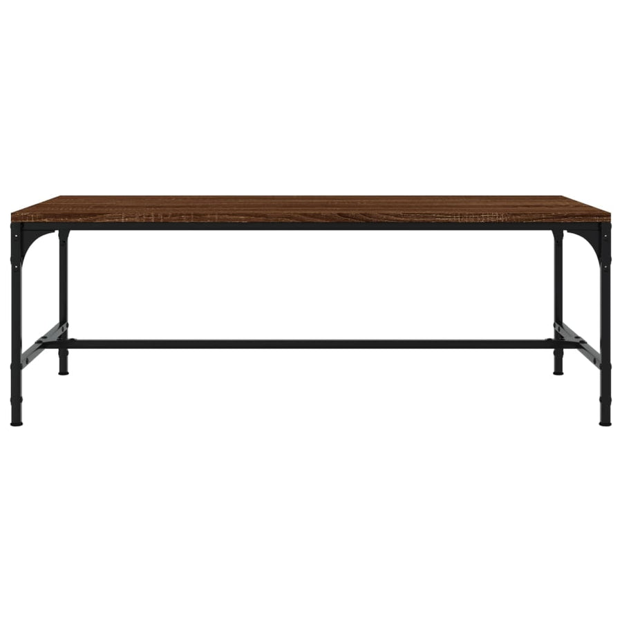 Salontafel Bewerkt Hout 1 100 x 50 x 35 cm bruin eikenkleur