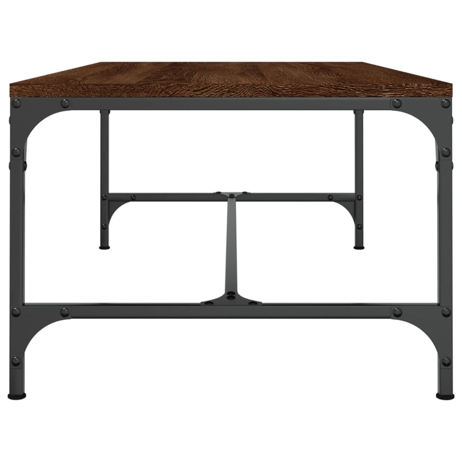 Salontafel Bewerkt Hout 1 100 x 50 x 35 cm bruin eikenkleur