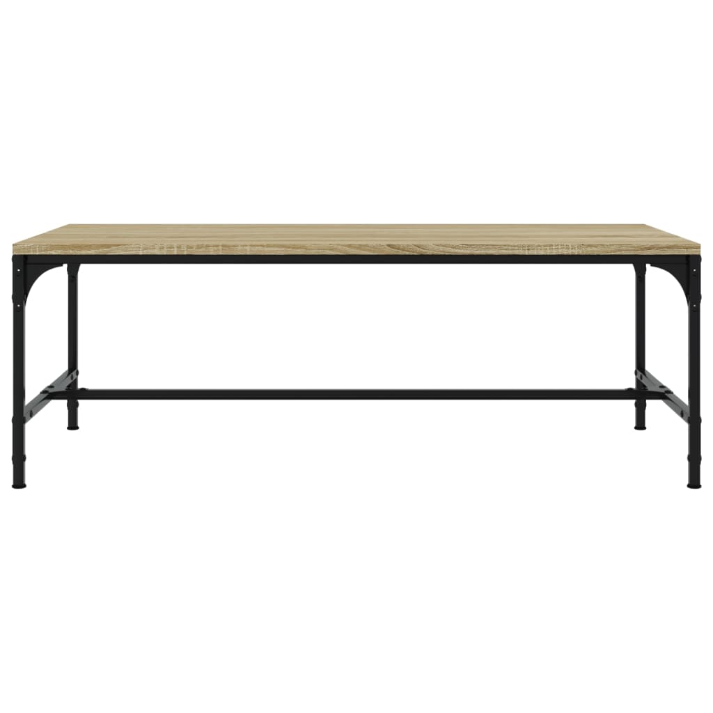 Salontafel 80x50x35 cm bewerkt hout sonoma eikenkleurig