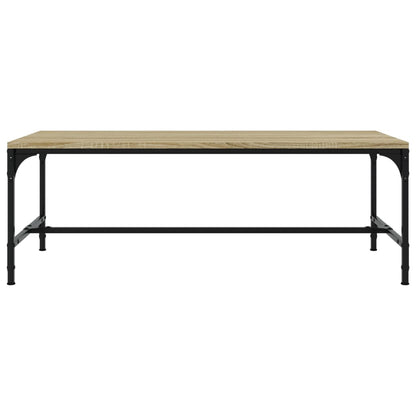 Salontafel 80x50x35 cm bewerkt hout sonoma eikenkleurig