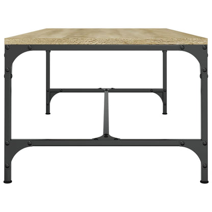 Salontafel 80x50x35 cm bewerkt hout sonoma eikenkleurig