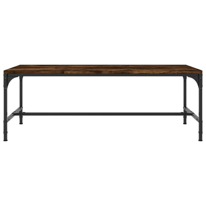 Salontafel Bewerkt Hout Kleurig 1 80 x 50 x 35 cm Gerookt eiken