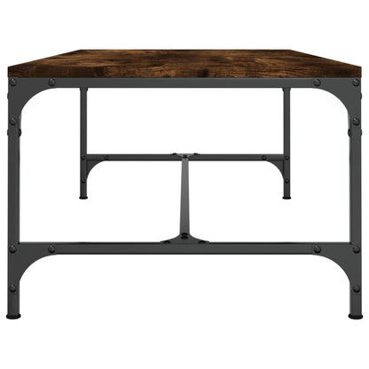 Salontafel Bewerkt Hout Kleurig 1 80 x 50 x 35 cm Gerookt eiken
