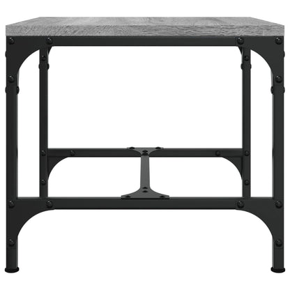 Salontafel 50x50x35 cm bewerkt hout grijs