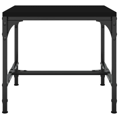 Bijzettafels Bewerkt Hout 2 40 x 40 x 35 cm Zwart