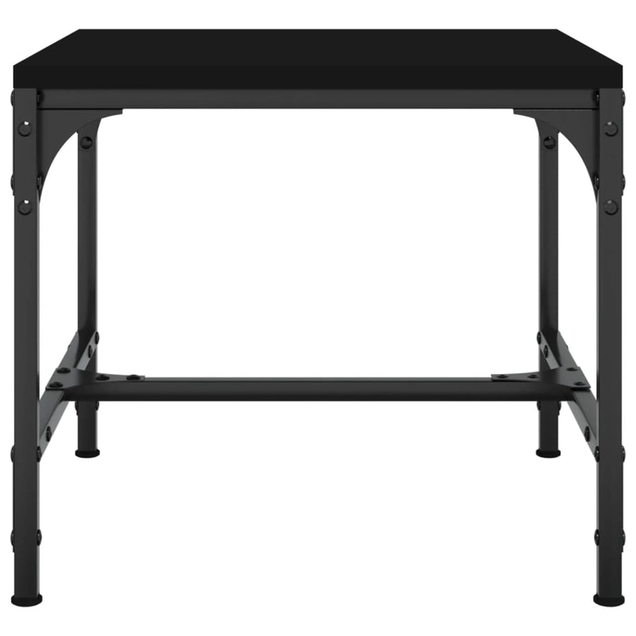 Bijzettafels Bewerkt Hout 2 40 x 40 x 35 cm Zwart