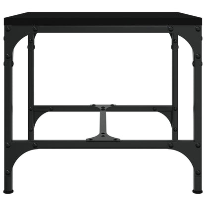 Bijzettafels Bewerkt Hout 2 40 x 40 x 35 cm Zwart