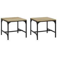 Bijzettafels Bewerkt Hout Kleurig 2 40 x 40 x 35 cm Sonoma eiken