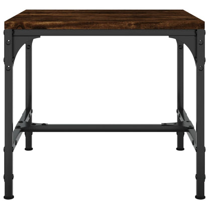 Bijzettafels Bewerkt Hout 2 40 x 40 x 35 cm Gerookt eiken