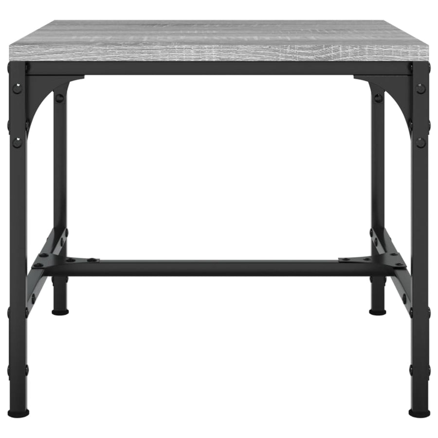 Bijzettafels Bewerkt Hout Eiken 2 40 x 40 x 35 cm Grijs sonoma