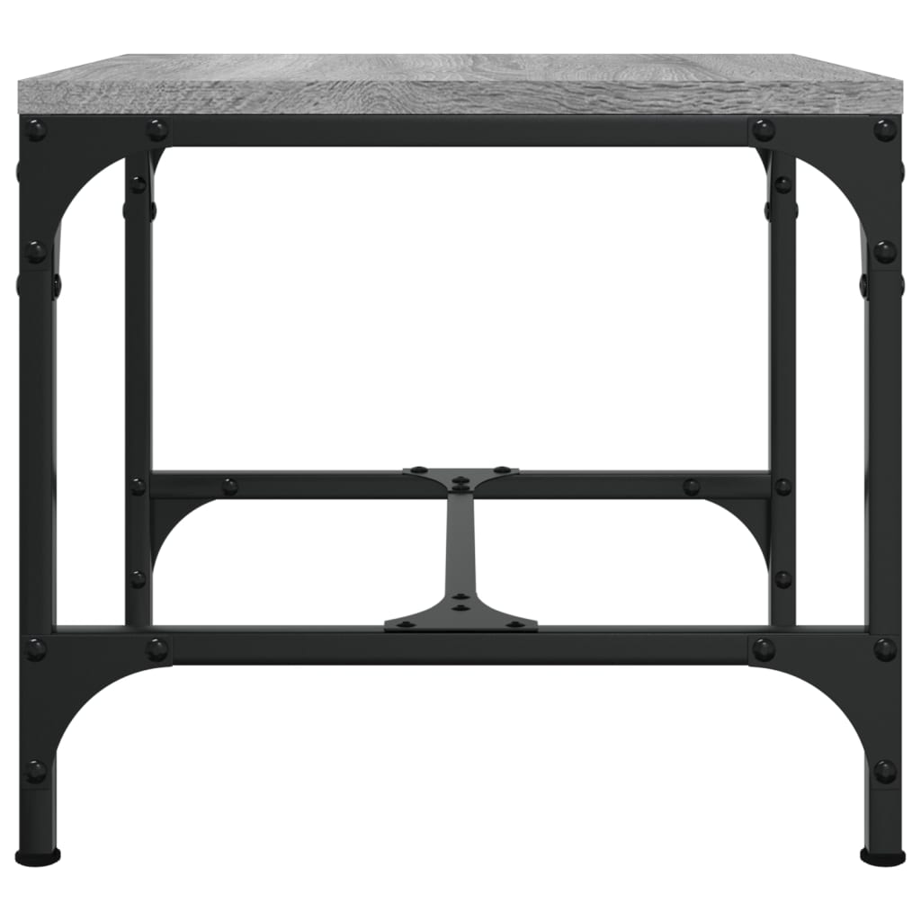 Bijzettafels Bewerkt Hout Eiken 2 40 x 40 x 35 cm Grijs sonoma