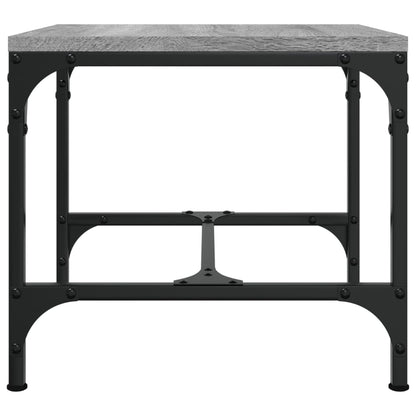 Bijzettafels Bewerkt Hout Eiken 2 40 x 40 x 35 cm Grijs sonoma
