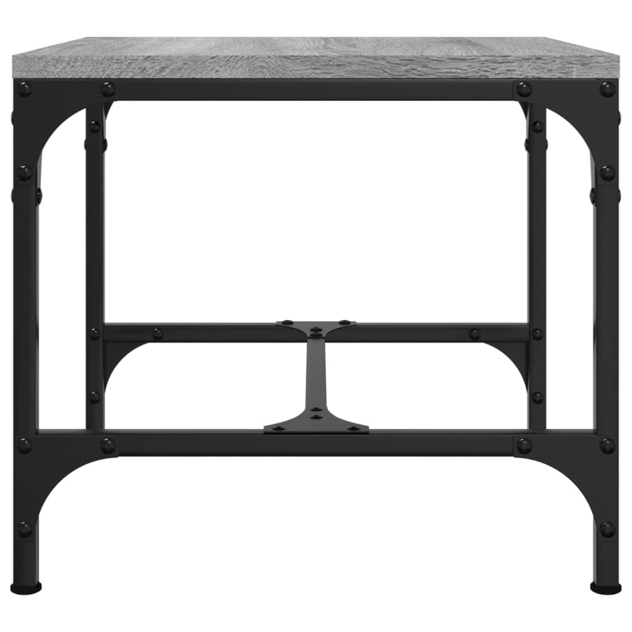 Bijzettafels Bewerkt Hout Eiken 2 40 x 40 x 35 cm Grijs sonoma