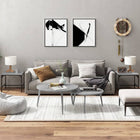 Side tables 2 pcs 40x40x35 cm engineered wood grey Sonoma oak