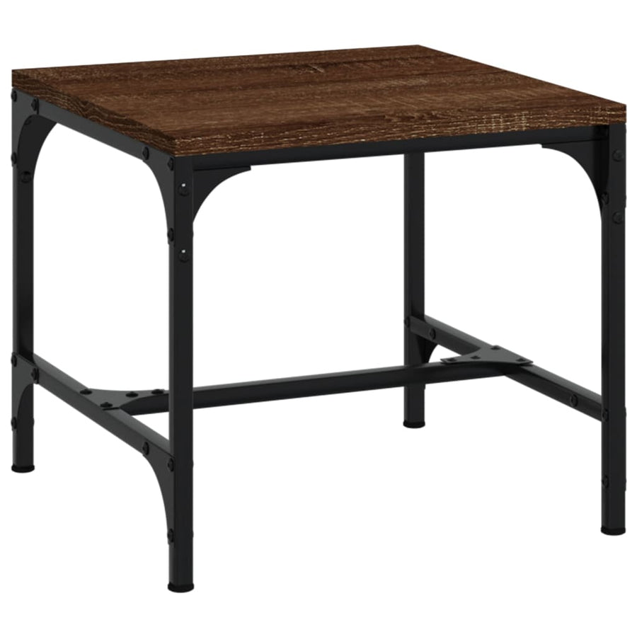 Bijzettafels Bewerkt Hout Bruineiken 2 40 x 40 x 35 cm bruin eikenkleur