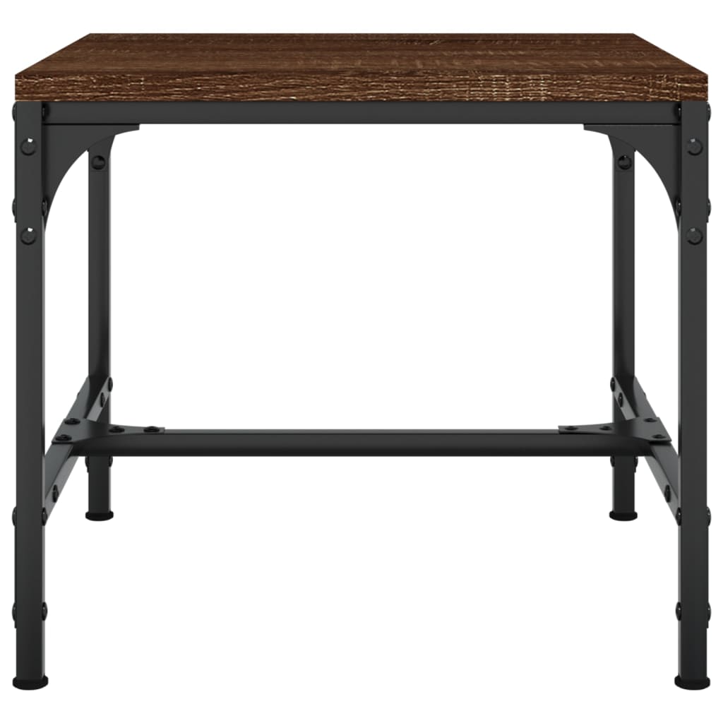 Bijzettafels Bewerkt Hout Bruineiken 2 40 x 40 x 35 cm bruin eikenkleur
