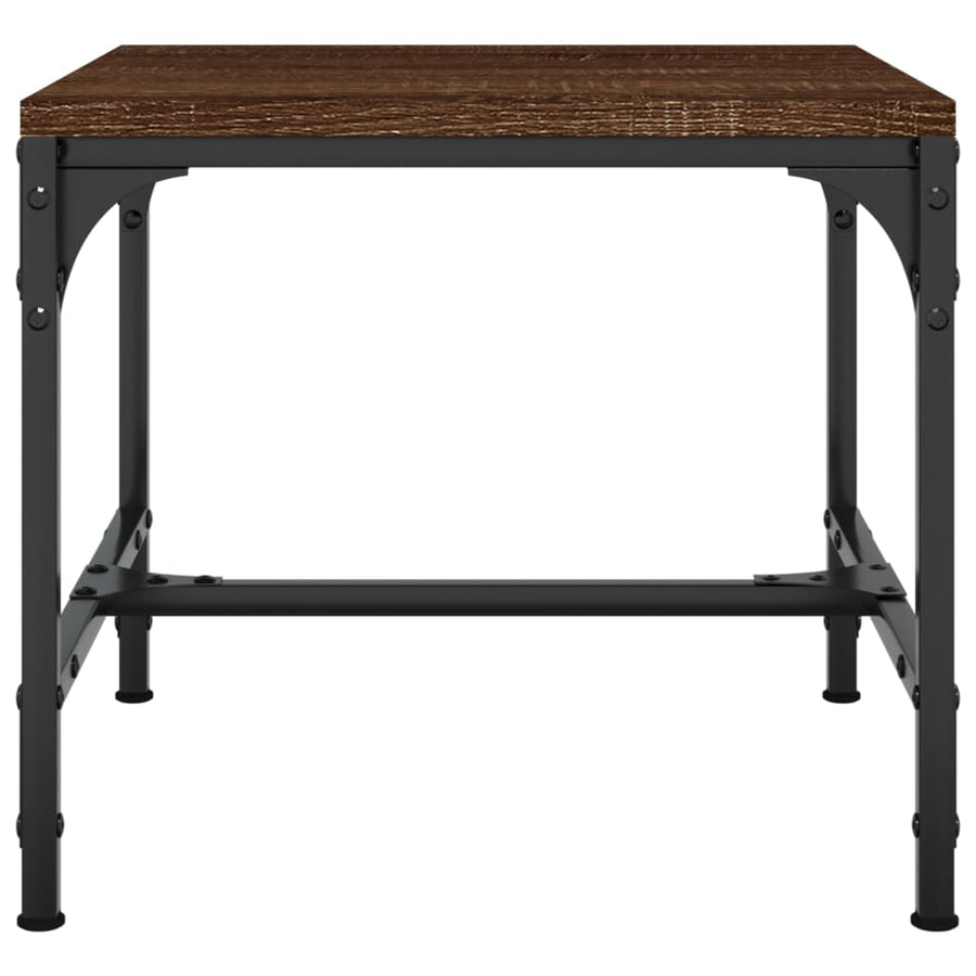 Bijzettafels Bewerkt Hout Bruineiken 2 40 x 40 x 35 cm bruin eikenkleur
