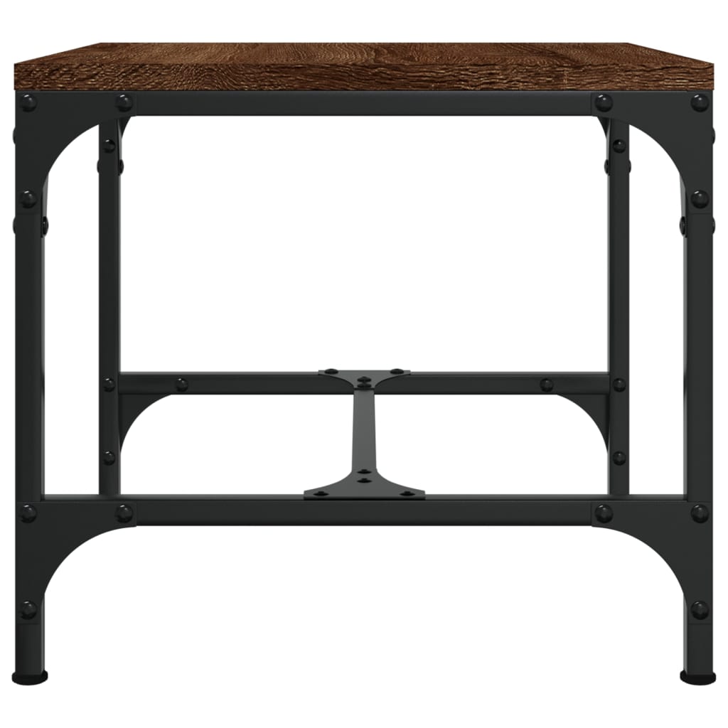 Bijzettafels Bewerkt Hout Bruineiken 2 40 x 40 x 35 cm bruin eikenkleur
