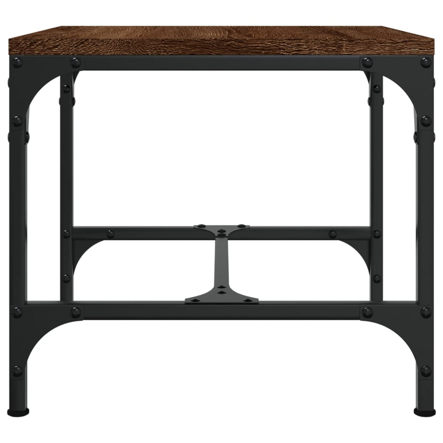 Bijzettafels Bewerkt Hout Bruineiken 2 40 x 40 x 35 cm bruin eikenkleur