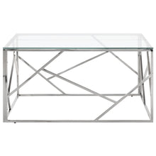 Salontafel Roestvrijstaal En Gehard Kleurig Zilver