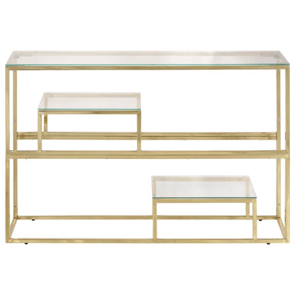 Wandtafel Roestvrijstaal En Gehard Kleurig Goud Glas