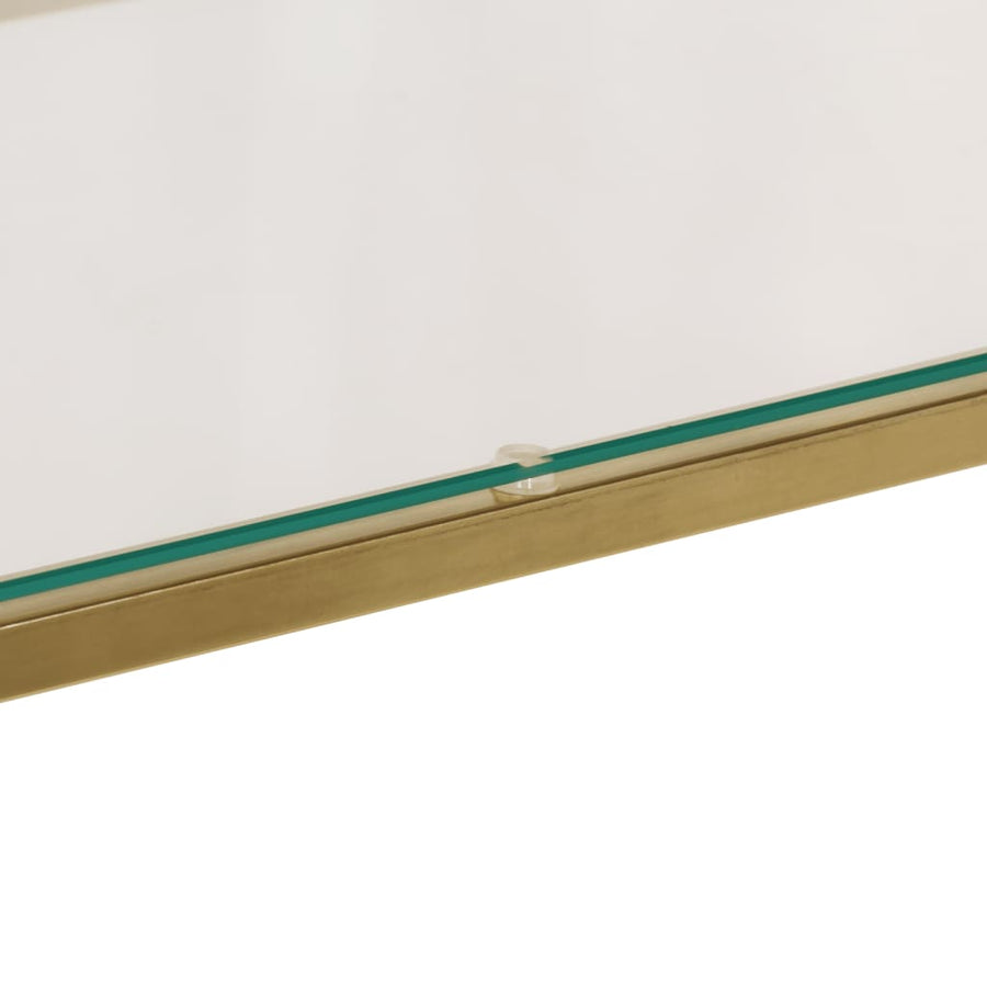 Wandtafel Roestvrijstaal En Gehard Kleurig Goud Glas