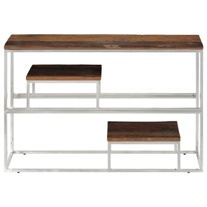 Wandtafel Roestvrij Staal En Kleurig Zilver Massief bielshout