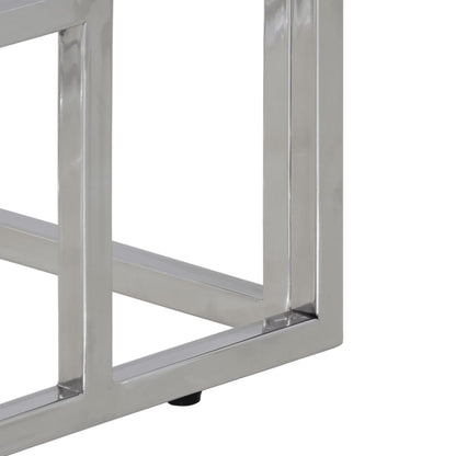 Wandtafel Roestvrij Staal En Kleurig Zilver Massief bielshout