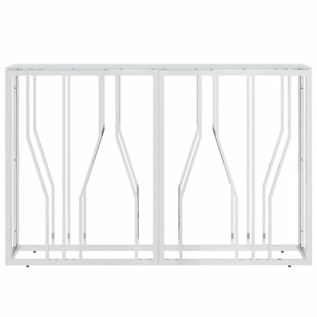 Wandtafel 110X30X70 Cm Roestvrij Staal En Glas