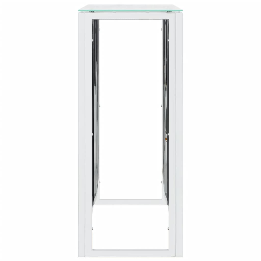 Wandtafel 110X30X70 Cm Roestvrij Staal En Glas