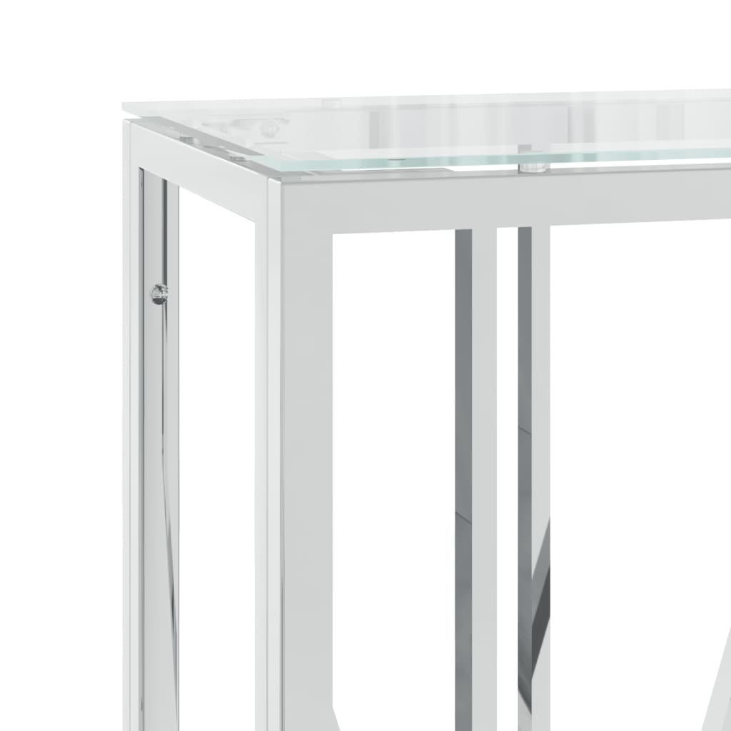 Wandtafel 110X30X70 Cm Roestvrij Staal En Glas
