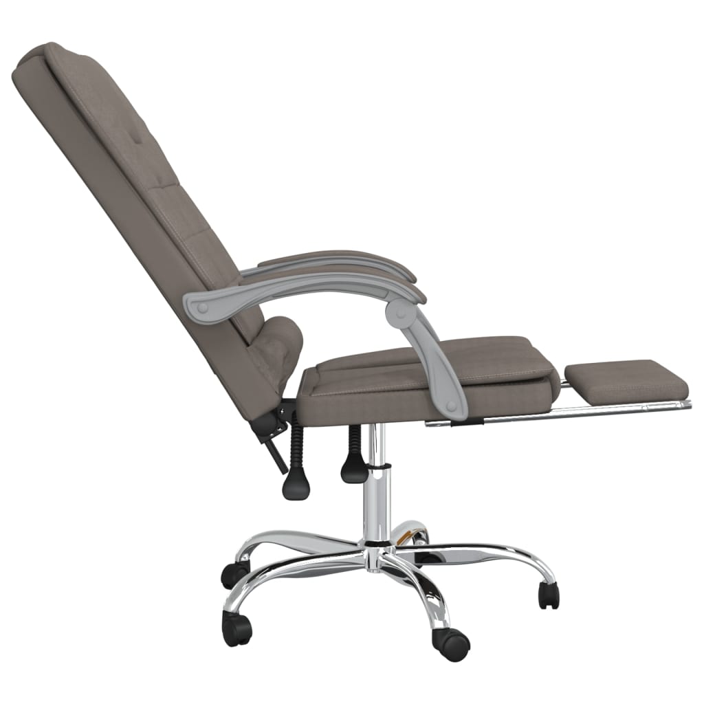 Kantoorstoel massage verstelbaar stof taupe
