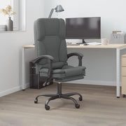 Kantoorstoel massage 63x56x110-120 cm stof donkergrijs