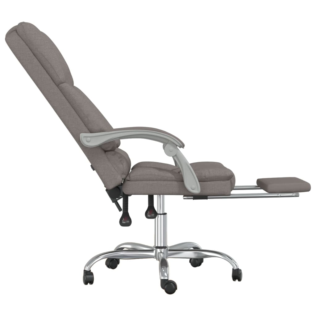 Kantoorstoel massage verstelbaar stof taupe