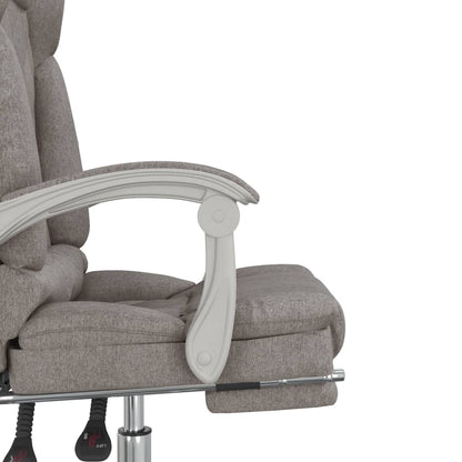 Kantoorstoel massage verstelbaar stof taupe