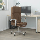 Office chair massage adjustable fabric brown