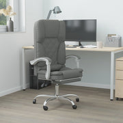 Kantoorstoel massage verstelbaar stof donkergrijs 63x56x110-120 cm