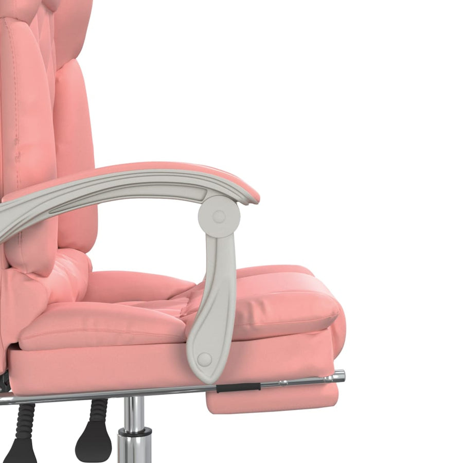 Kantoorstoel Massage Verstelbaar Kunstleer Roze 1