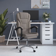 Kantoorstoel verstelbaar stof taupe 63x56x112.5-122 cm