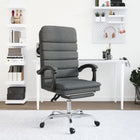 Office chair massage adjustable fabric dark grey