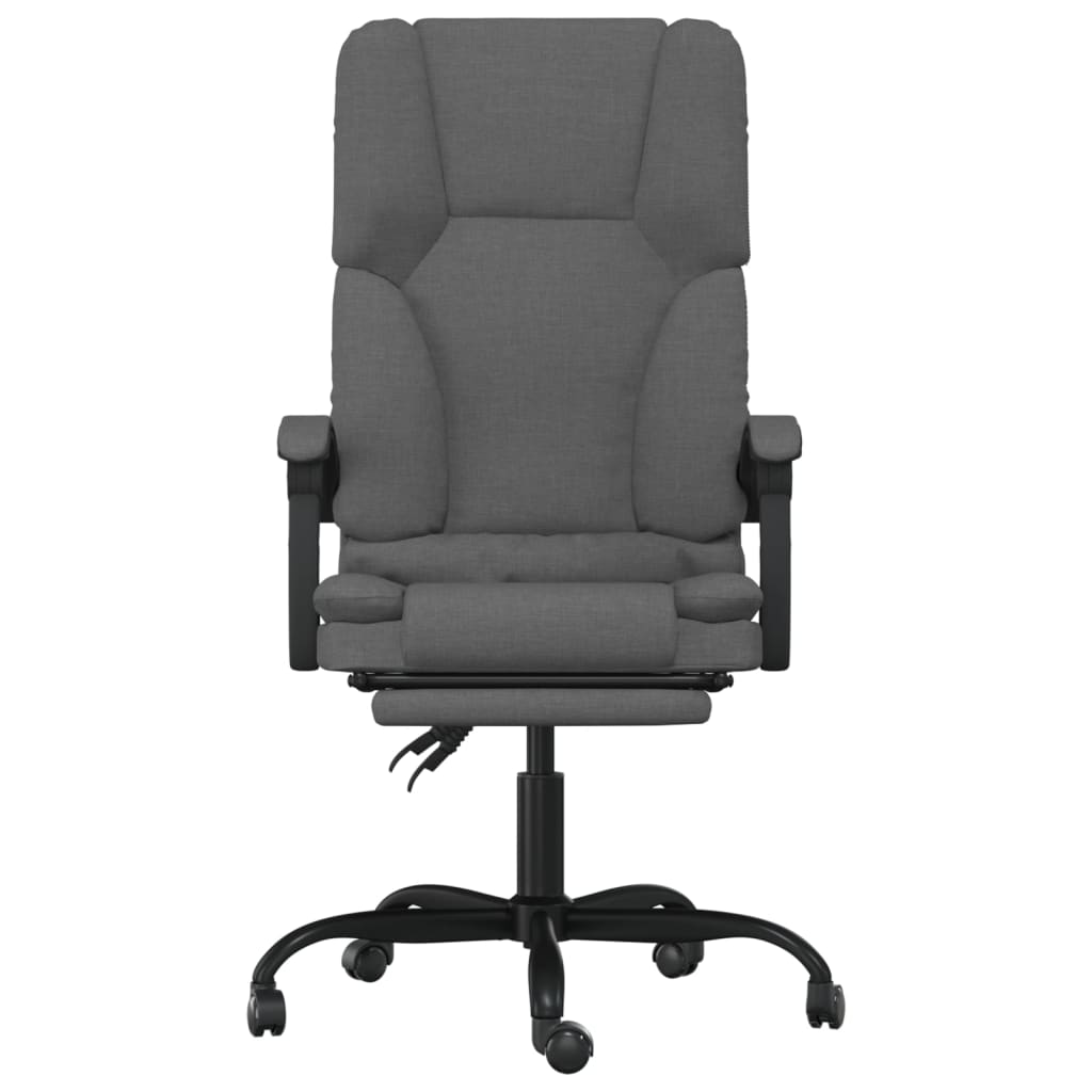 Massage Relaxfauteuil voor op kantoor donkergrijs stof