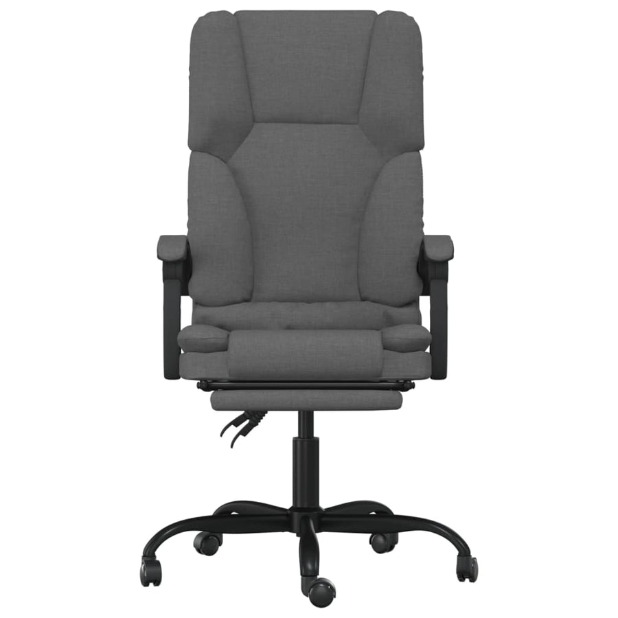 Massage Relaxfauteuil voor op kantoor donkergrijs stof
