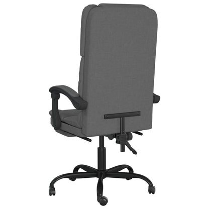 Massage Relaxfauteuil voor op kantoor donkergrijs stof