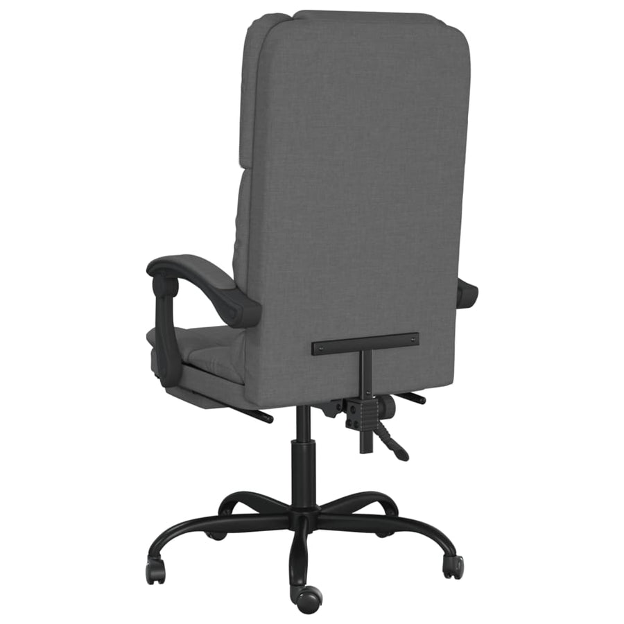 Massage Relaxfauteuil voor op kantoor donkergrijs stof
